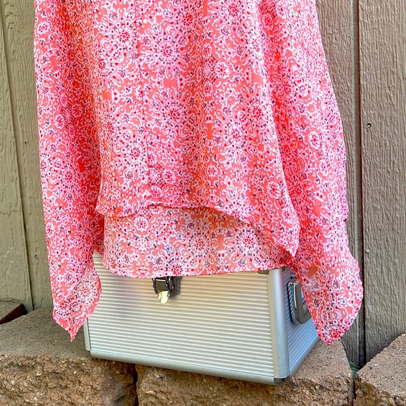 Star Fever Abstract Print Asymmetrical Dress - Picture 6 of 7